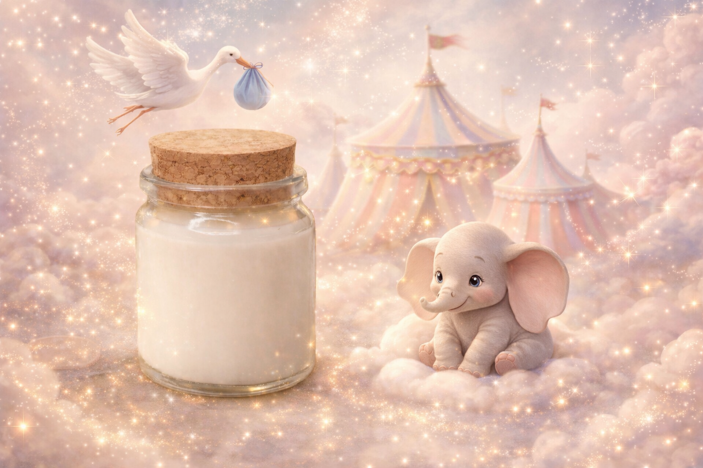 🕯️ Bougie parfumée classique - Snack au cirque