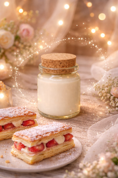 🕯️ Bougie parfumée classique - Millefeuille