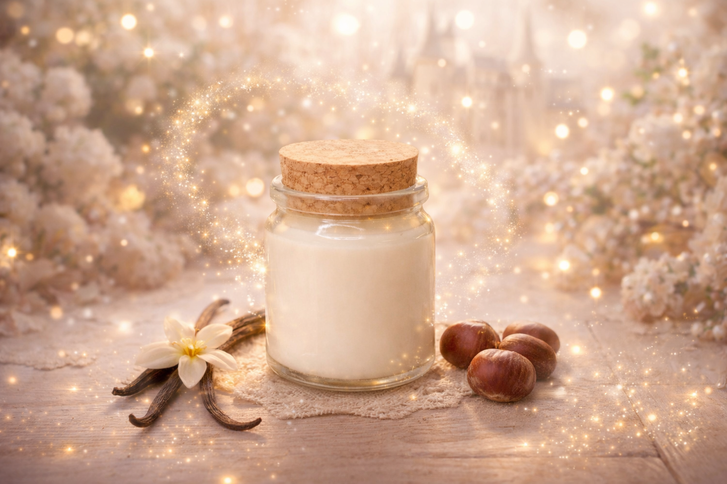 🕯️ Bougie parfumée classique - Vanille châtaigne