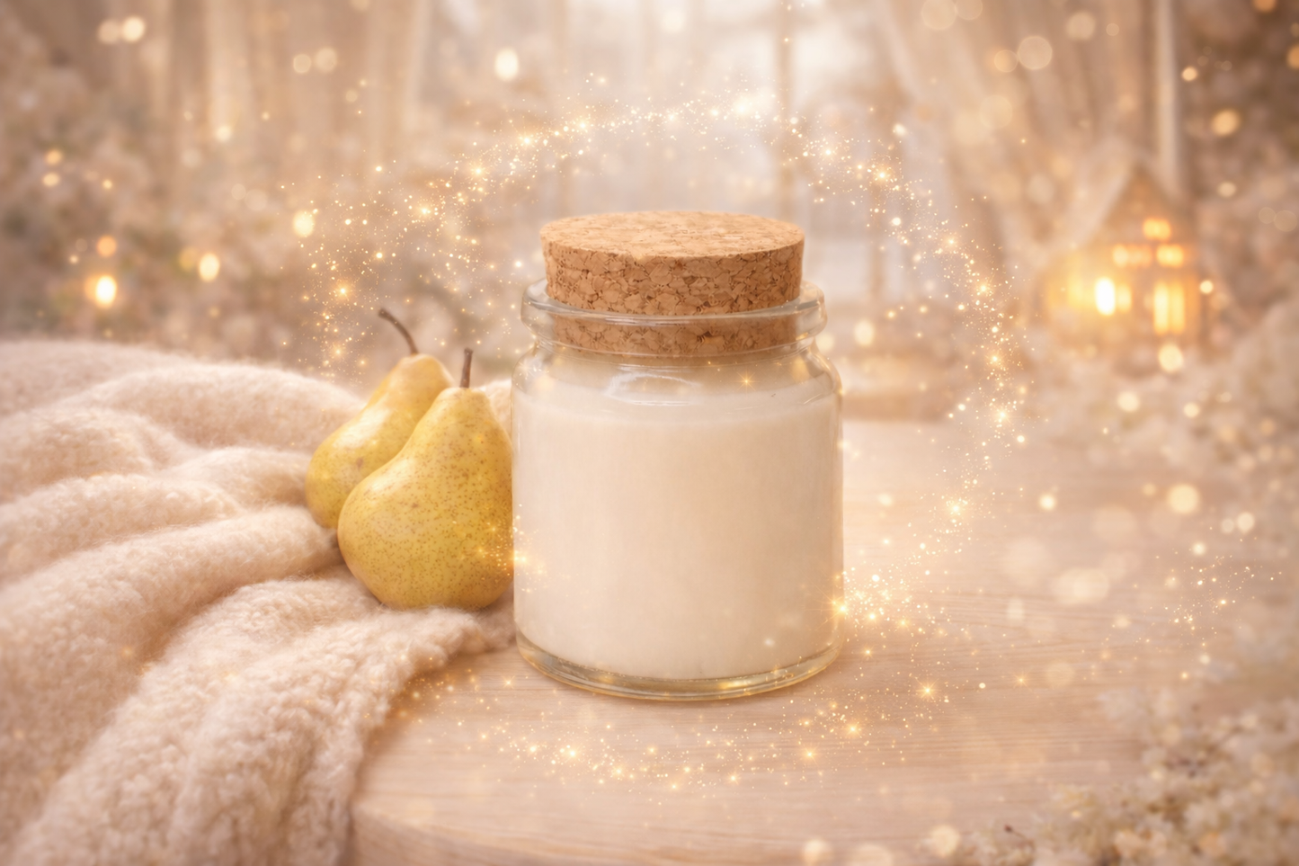 🕯️ Bougie parfumée classique - Cachemire et poire