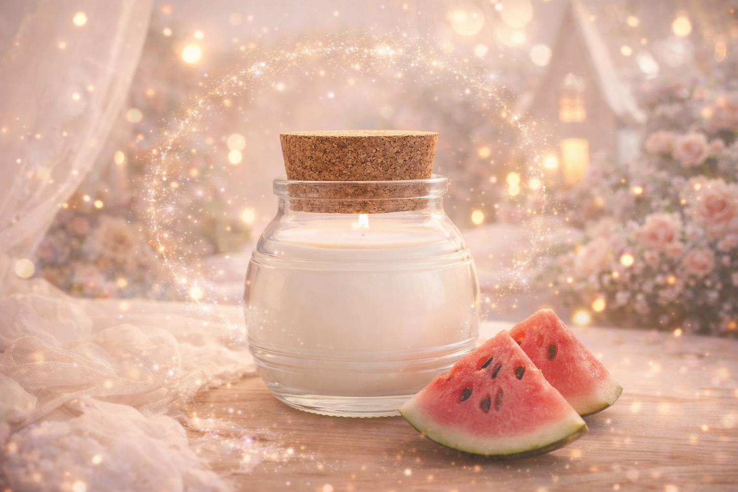 🕯️ Bougie parfumée classique - Pastèque