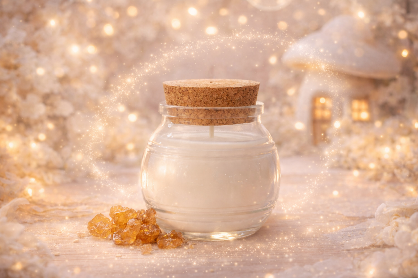 🕯️ Bougie parfumée classique - Ambre boisé