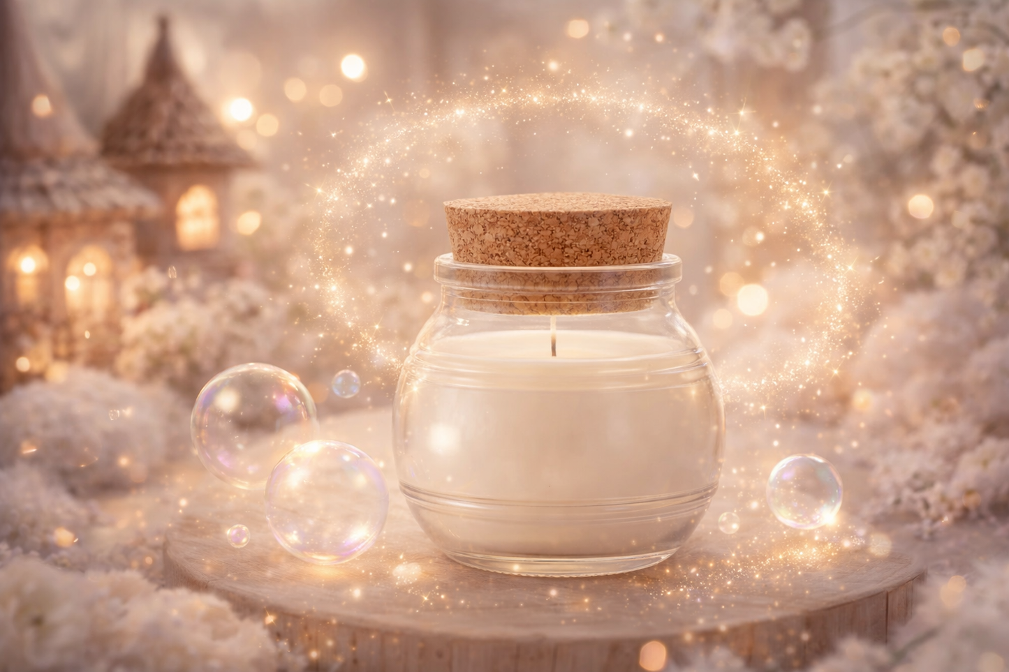 🕯️ Bougie parfumée classique - Bulles de bonheur