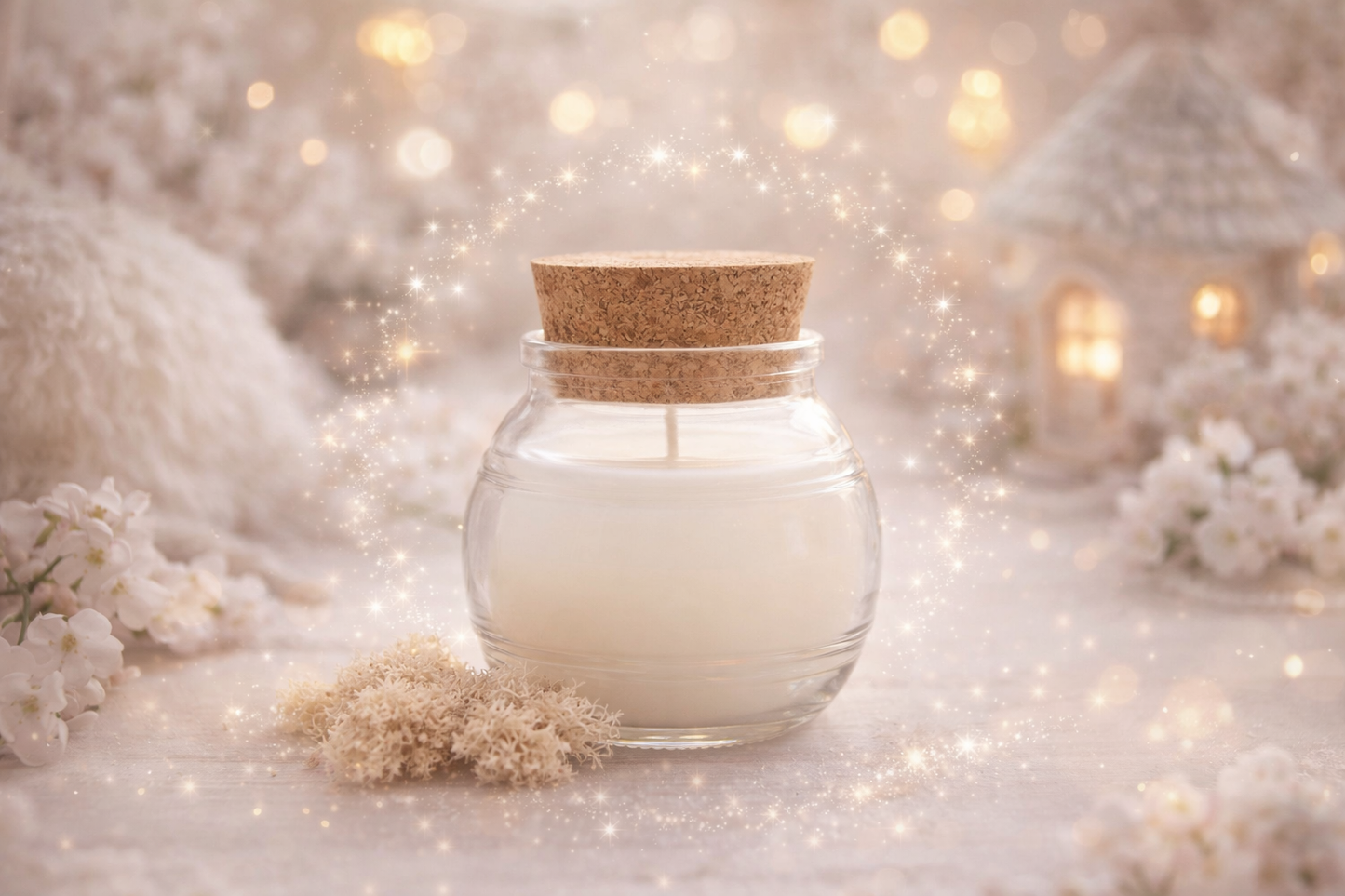 🕯️ Bougie parfumée classique - Musc blanc