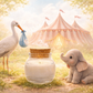🕯️ Bougie parfumée classique - Snack au cirque