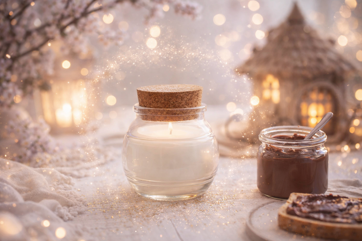 🕯️ Bougie parfumée classique - Pâte à tartiner