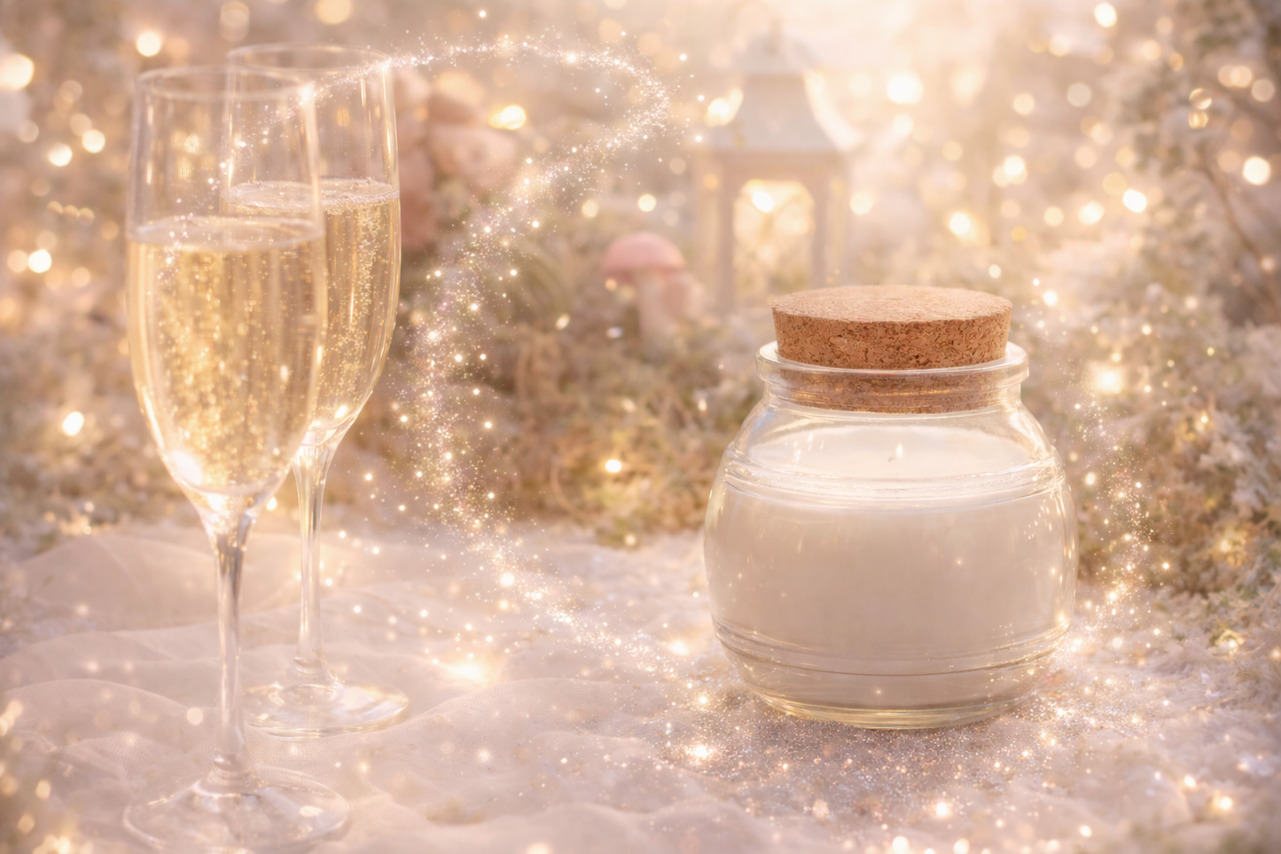 🕯️ Bougie parfumée classique - Coupe de champagne