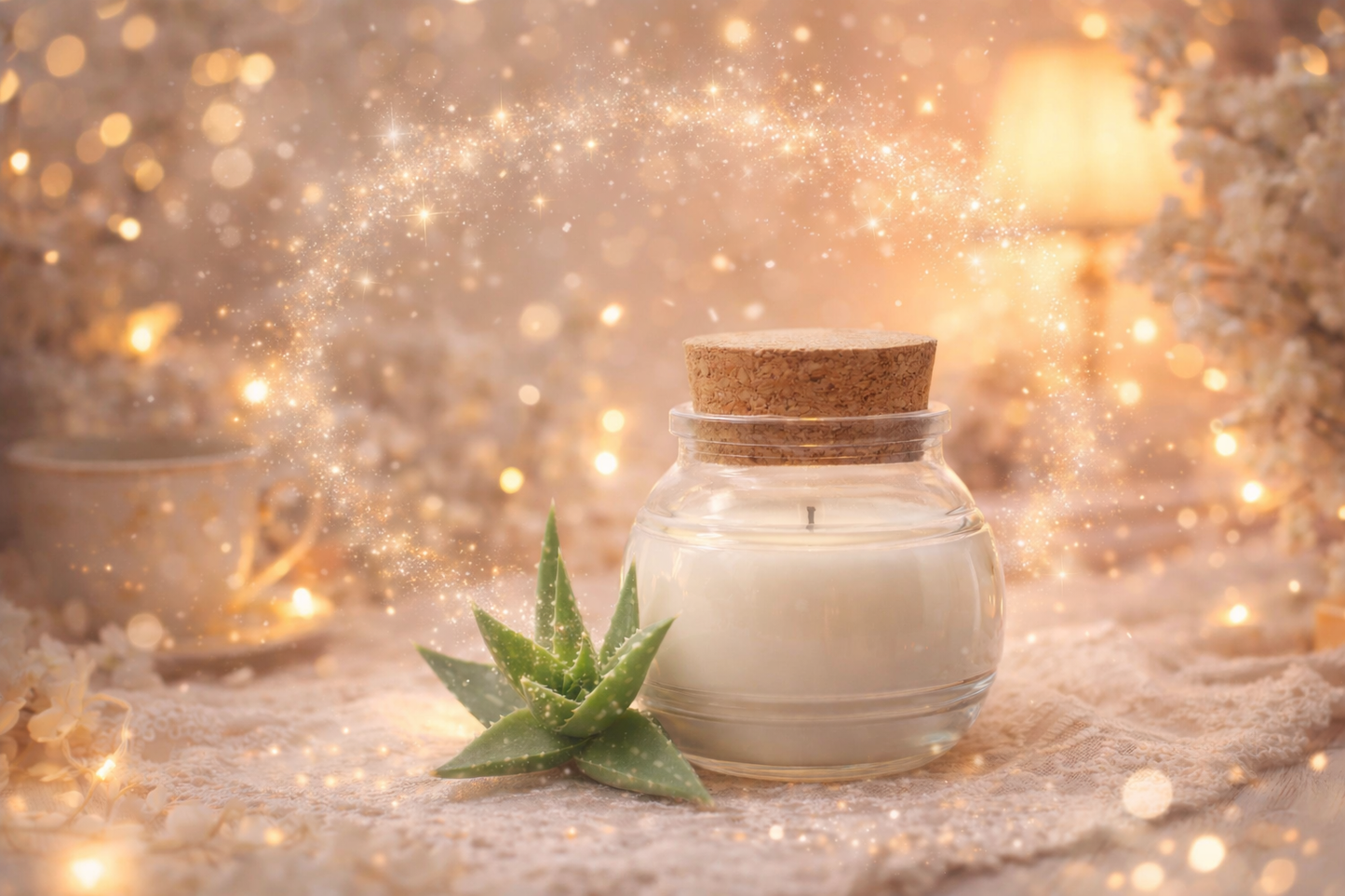 🕯️ Bougie parfumée classique - Aloe vera