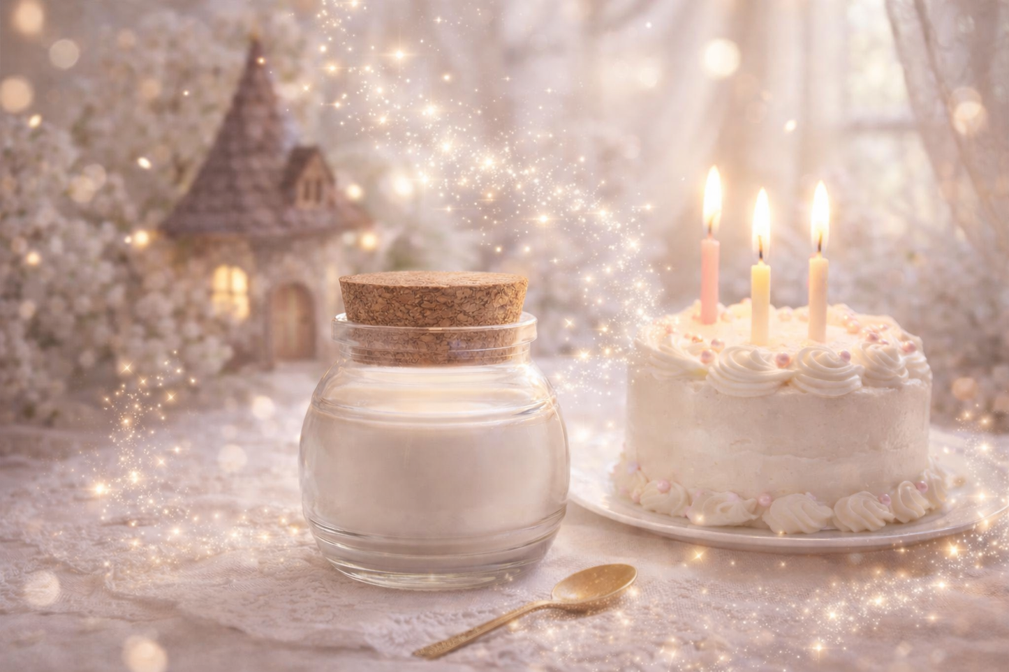 🕯️ Bougie parfumée classique - Gâteau d'anniversaire