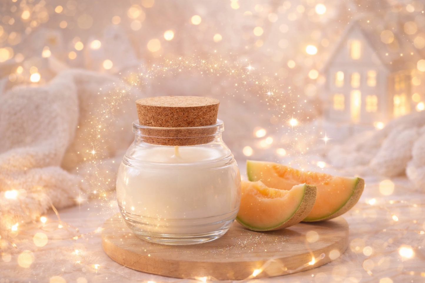 🕯️ Bougie parfumée classique - Melon