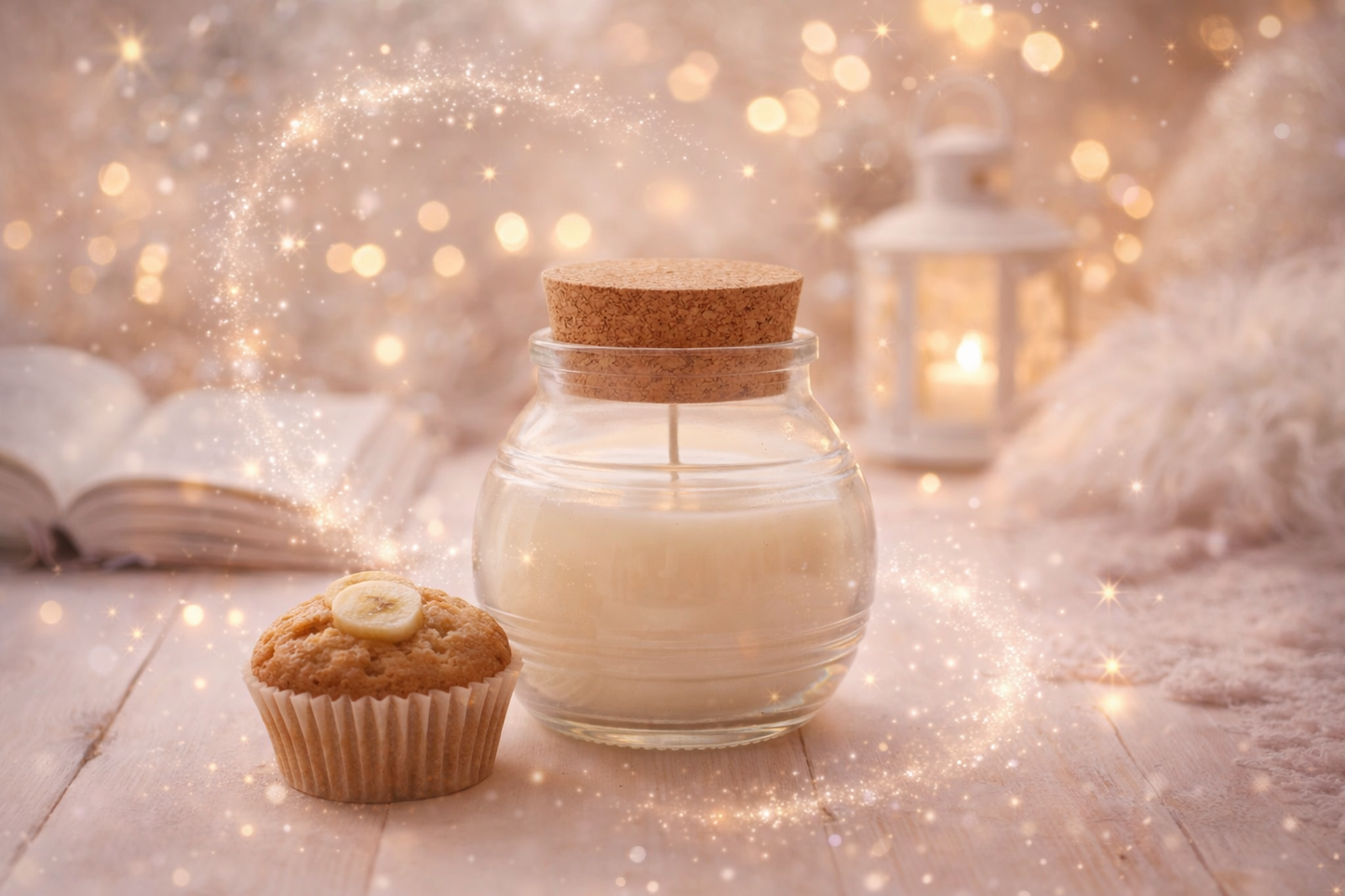 🕯️ Bougie parfumée classique - Muffin banane