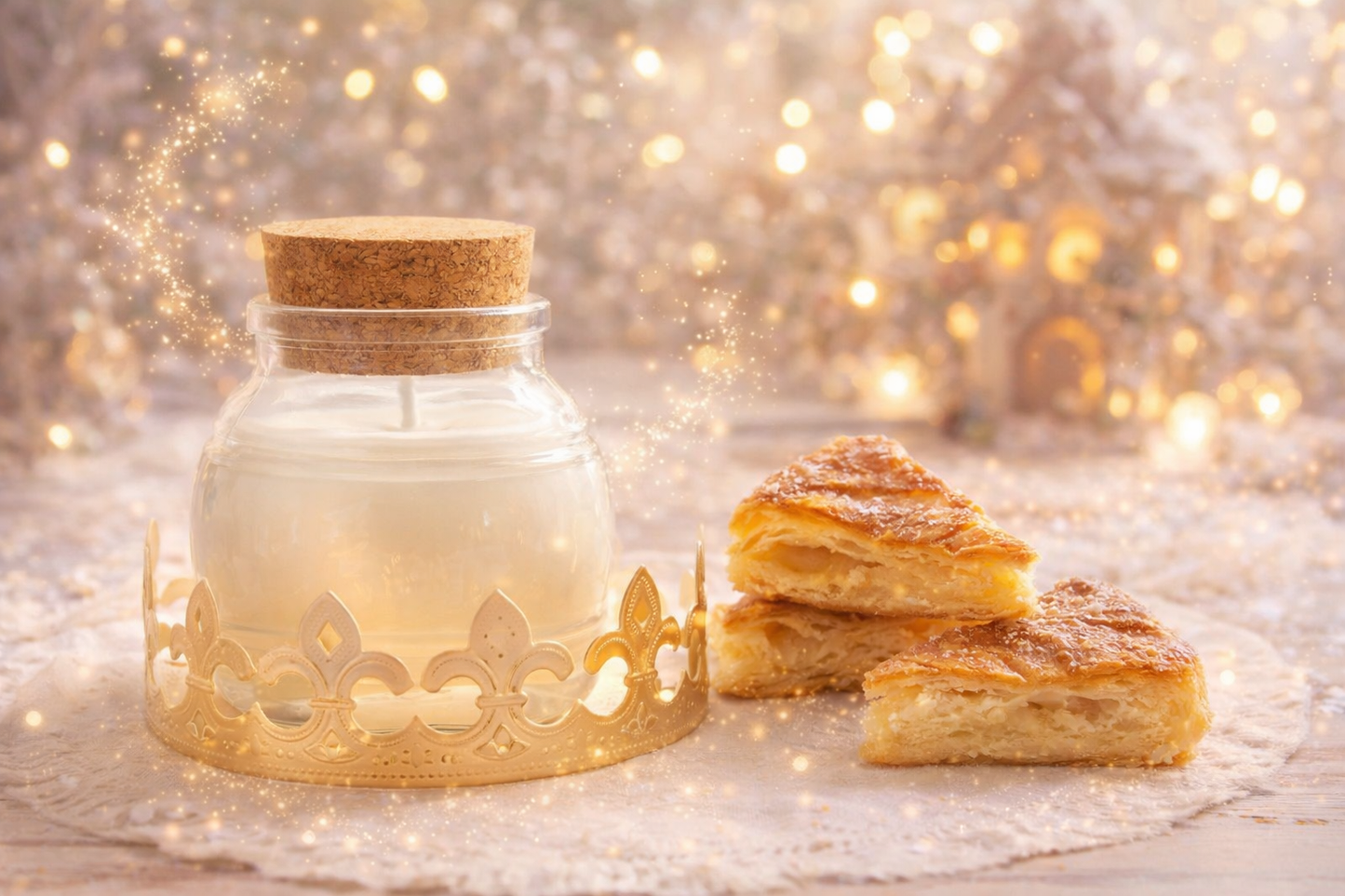 🕯️ Bougie parfumée classique - Galette des Rois