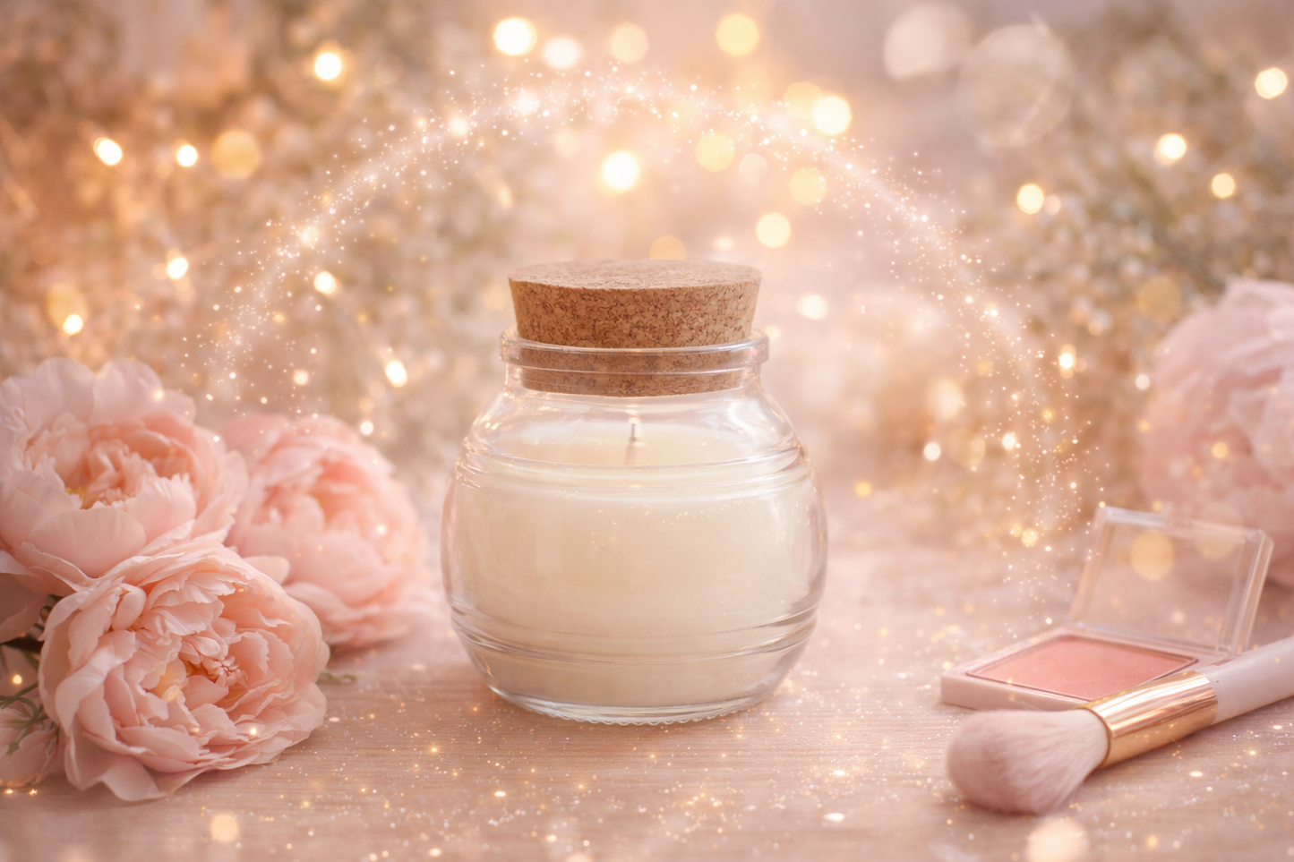 🕯️ Bougie parfumée classique - Pivoine et blush