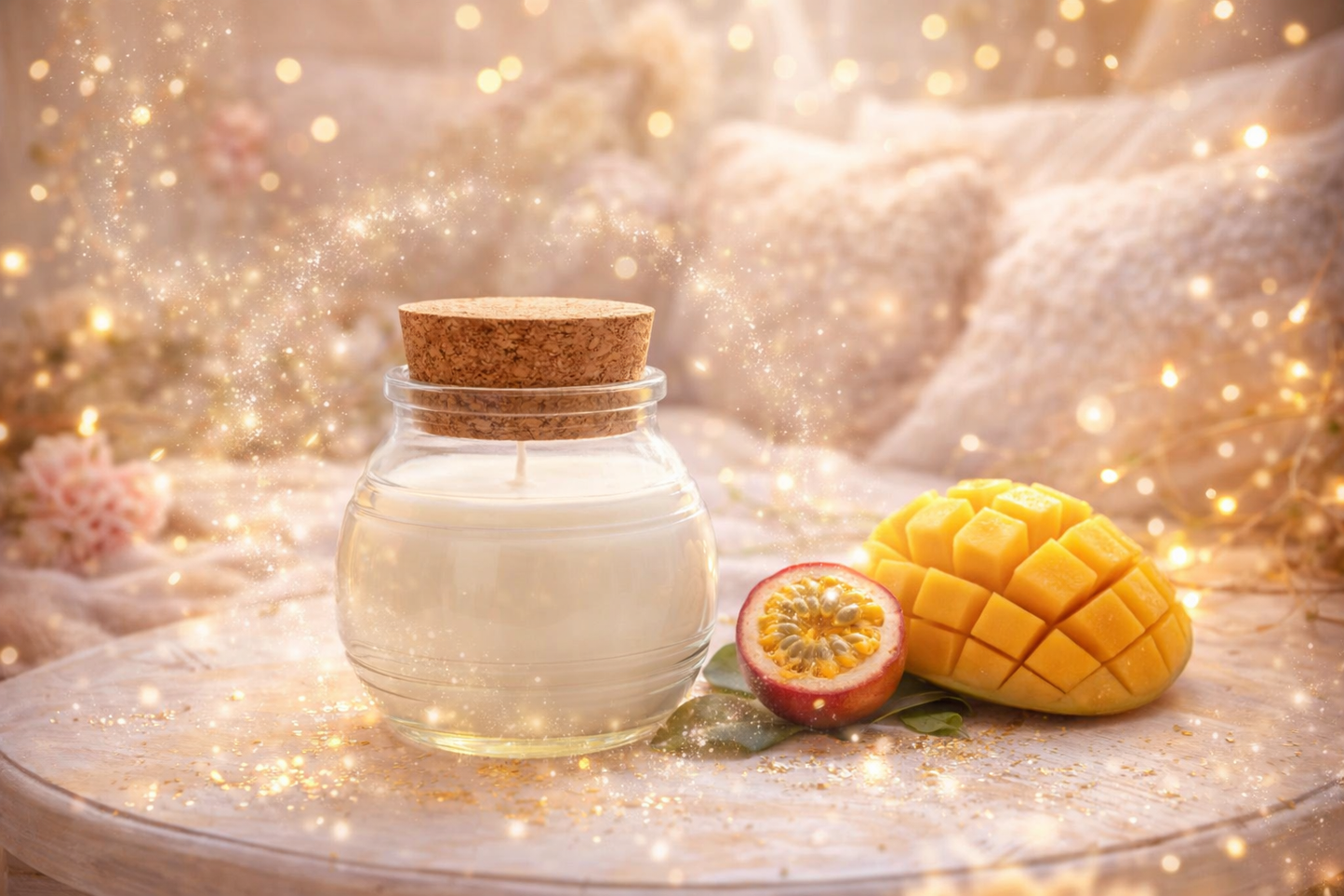 🕯️ Bougie parfumée classique - Mangue et fruit de la passion