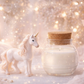 🕯️ Bougie parfumée classique - Licorne scintillante