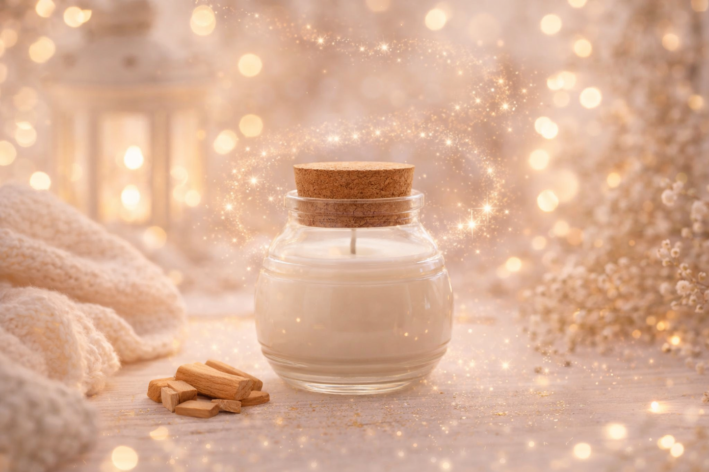 🕯️ Bougie parfumée classique - Santal