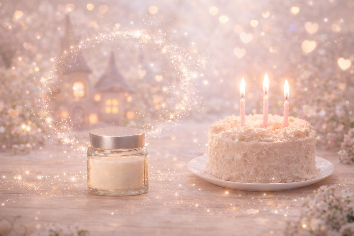 🕯️ Bougie parfumée classique - Gâteau d'anniversaire