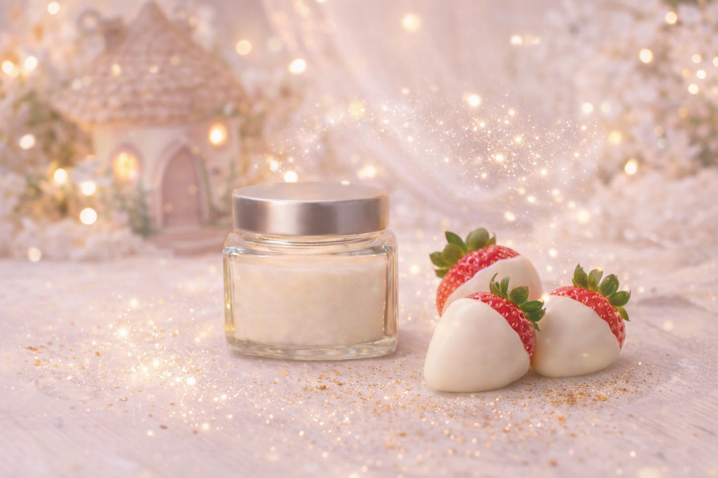 🕯️ Bougie parfumée classique - Fraise chocolat blanc