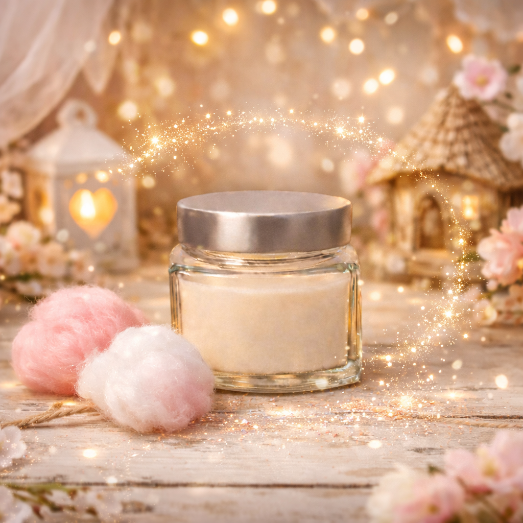 🕯️ Bougie parfumée classique - Barbe à papa