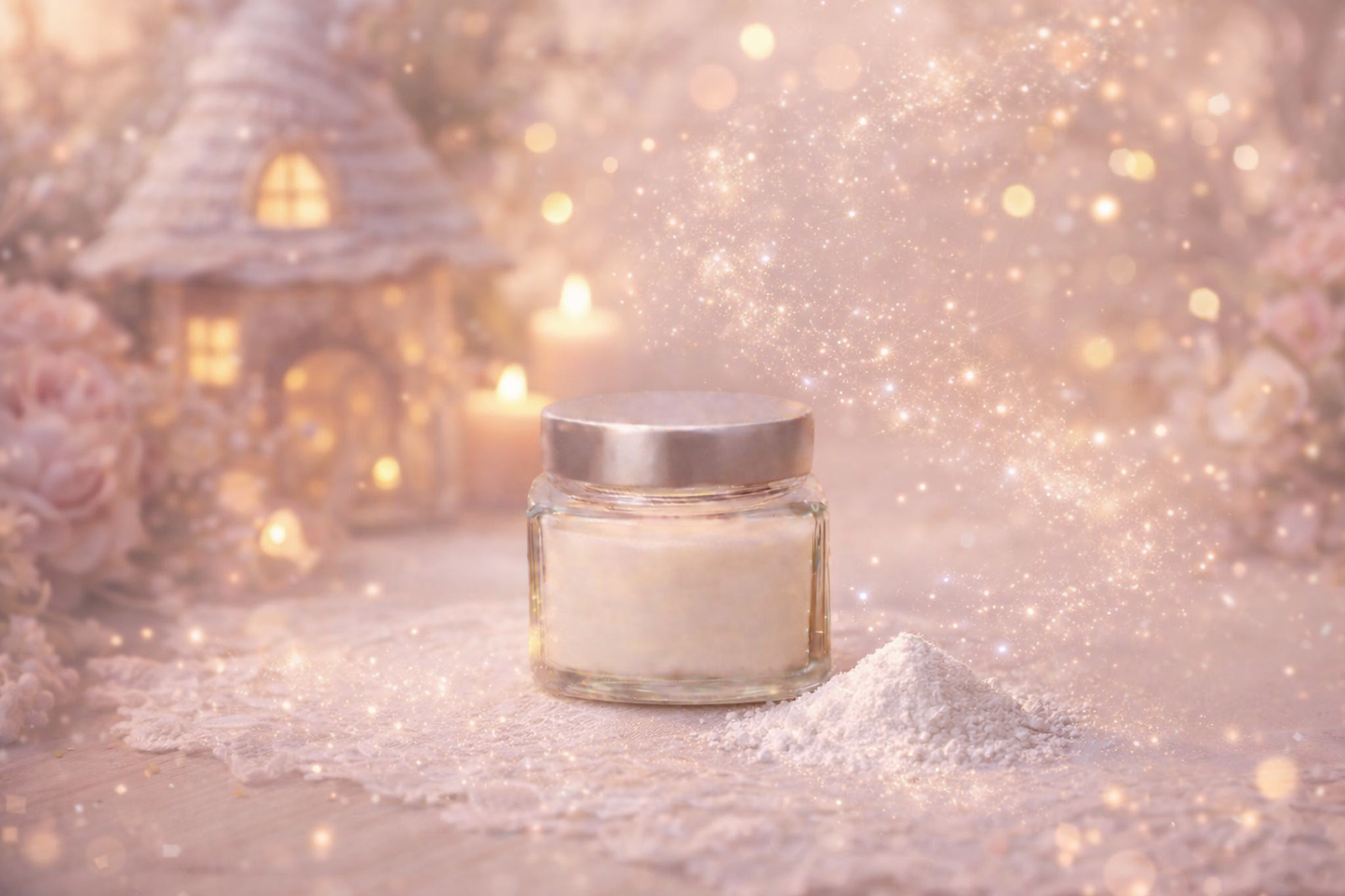 🕯️ Bougie parfumée classique - Talc