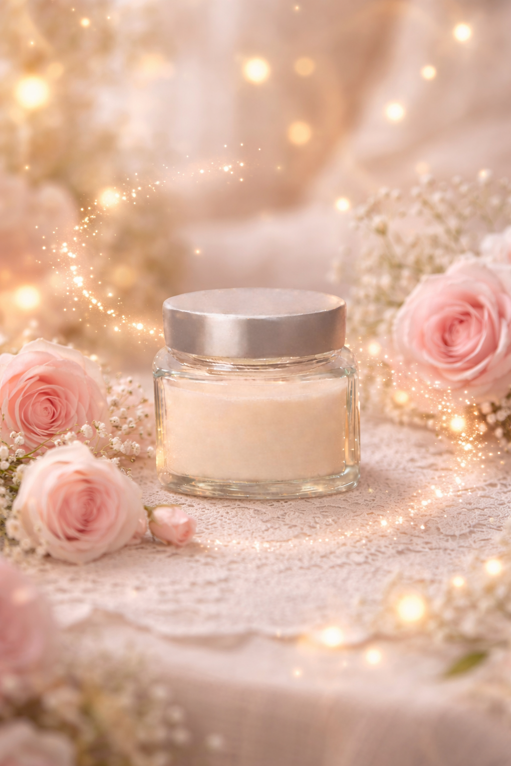 🕯️ Bougie parfumée classique - Rose pétillante