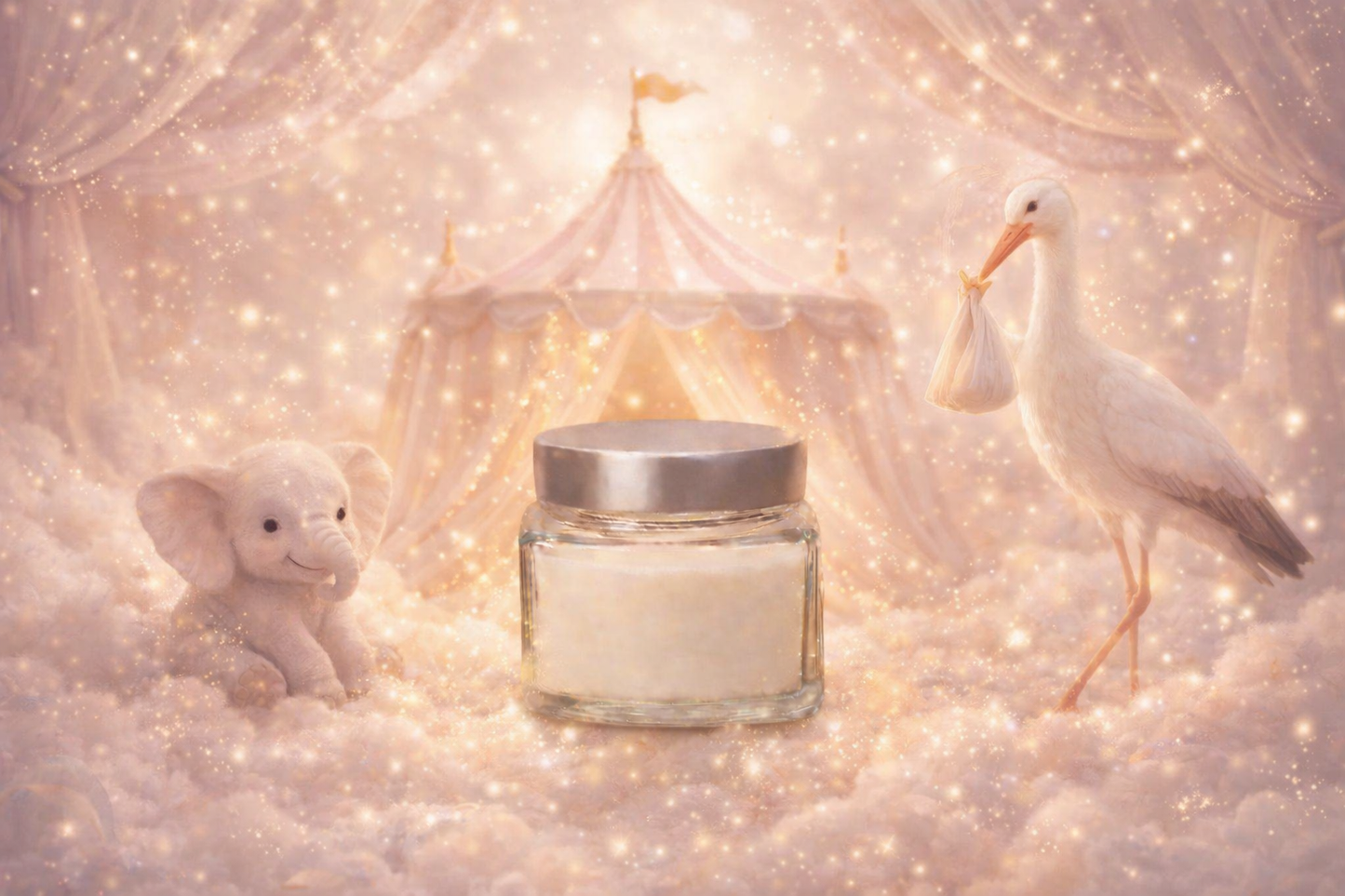 🕯️ Bougie parfumée classique - Snack au cirque