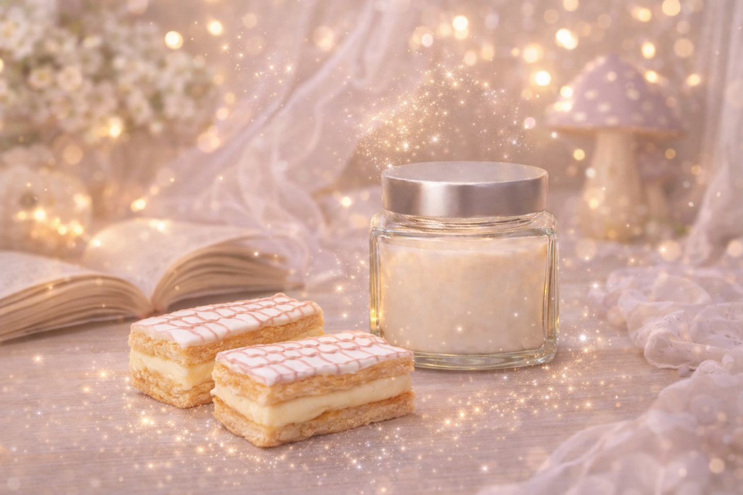 🕯️ Bougie parfumée classique - Millefeuille