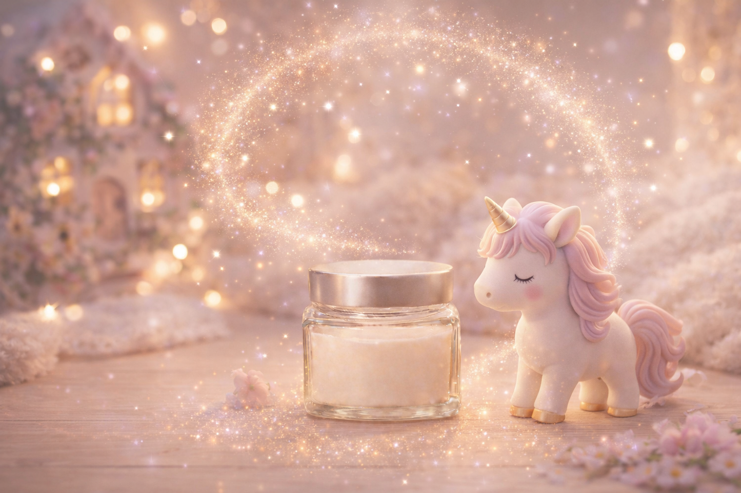 🕯️ Bougie parfumée classique - Licorne scintillante