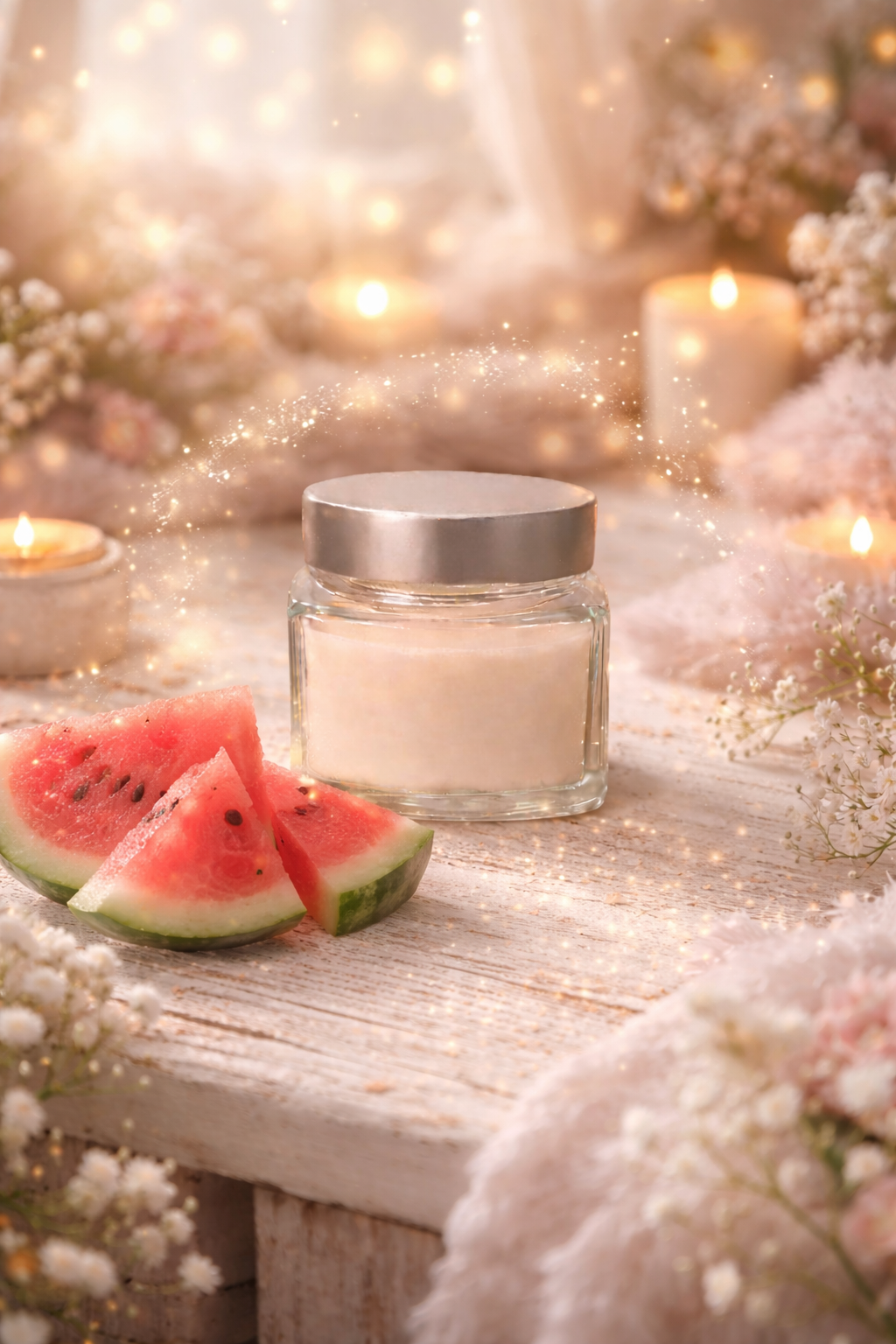 🕯️ Bougie parfumée classique - Pastèque