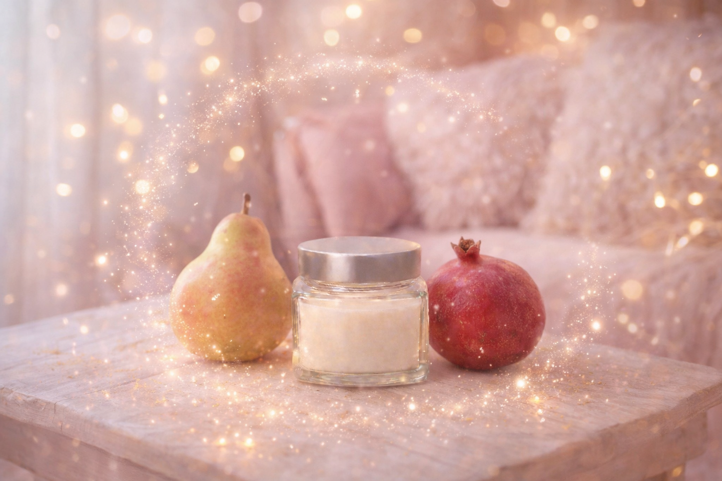 🕯️ Bougie parfumée classique - Poire et grenade