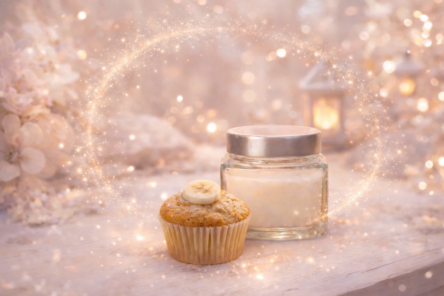 🕯️ Bougie parfumée classique - Muffin banane
