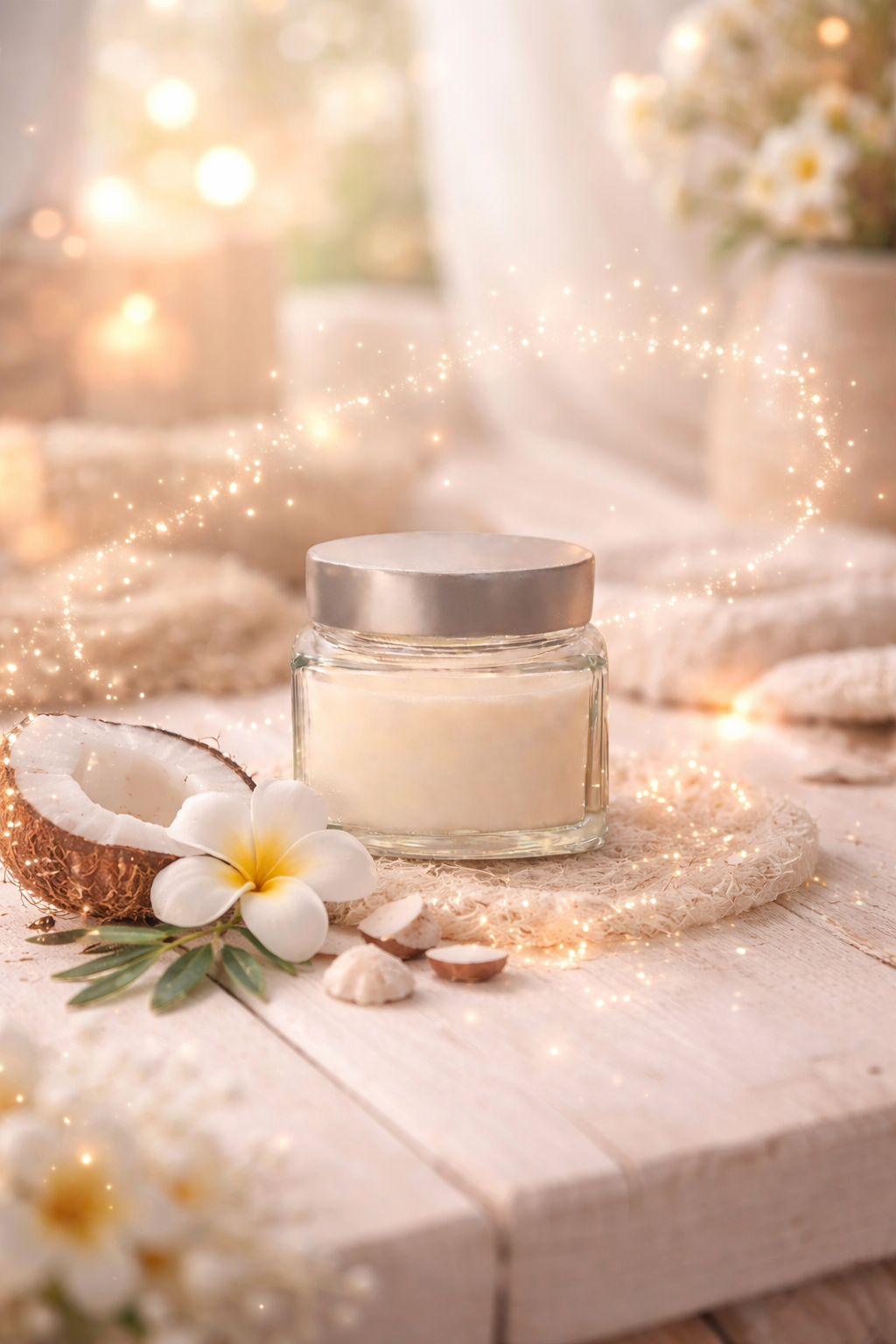 🕯️ Bougie parfumée classique - Monoï