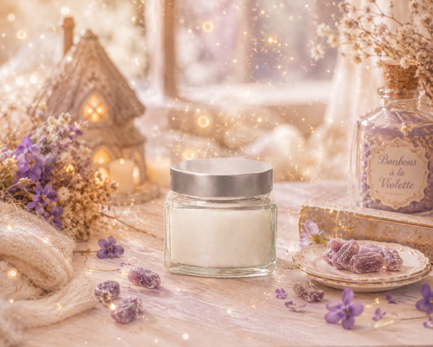 🕯️ Bougie parfumée classique - Violette