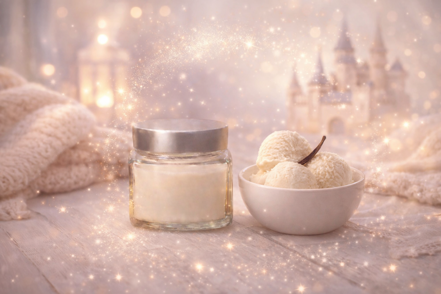 🕯️ Bougie parfumée classique - Glace vanille