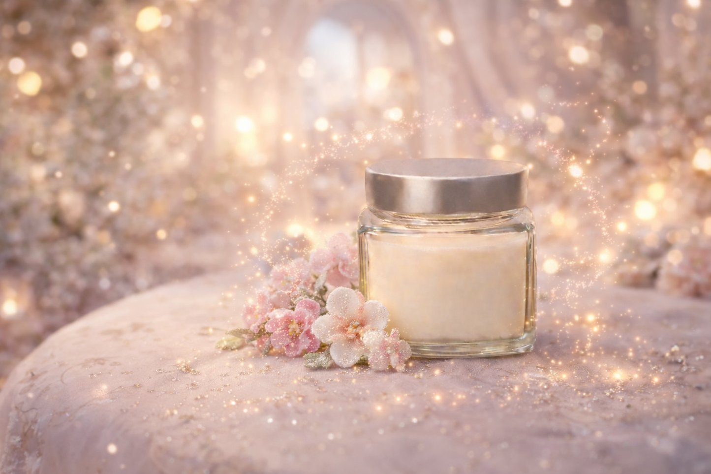 🕯️ Bougie parfumée classique - Fleurs sucrées