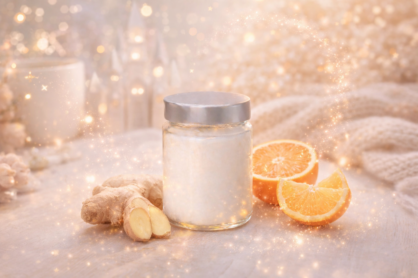 🕯️ Bougie parfumée classique - Gingembre et orange