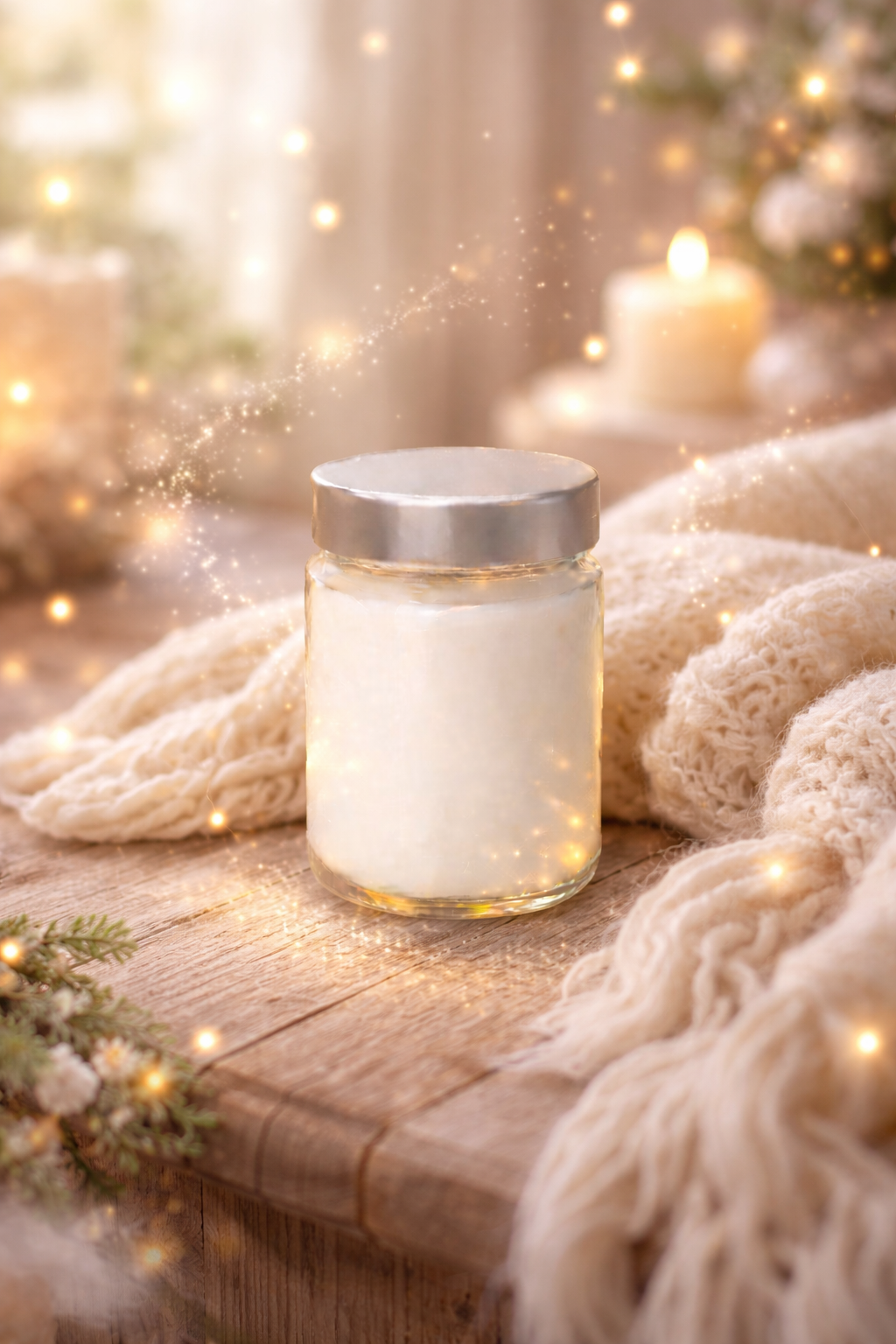 🕯️ Bougie parfumée classique - Plaid douillet