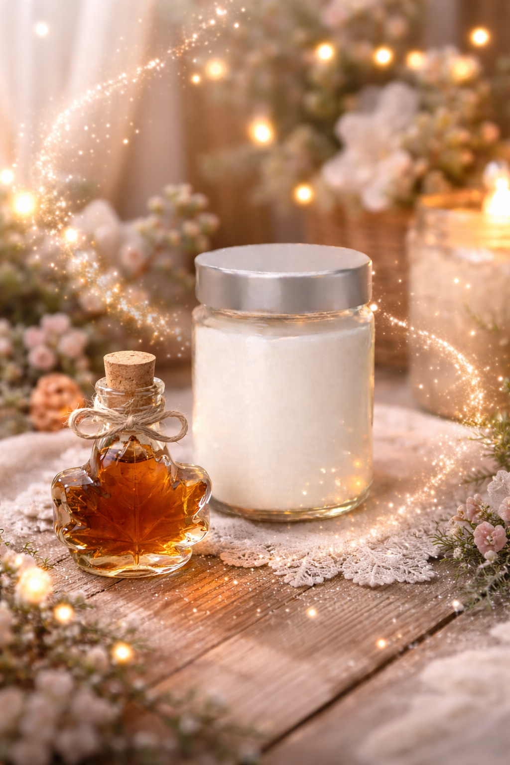 🕯️ Bougie parfumée classique - Sirop d'érable
