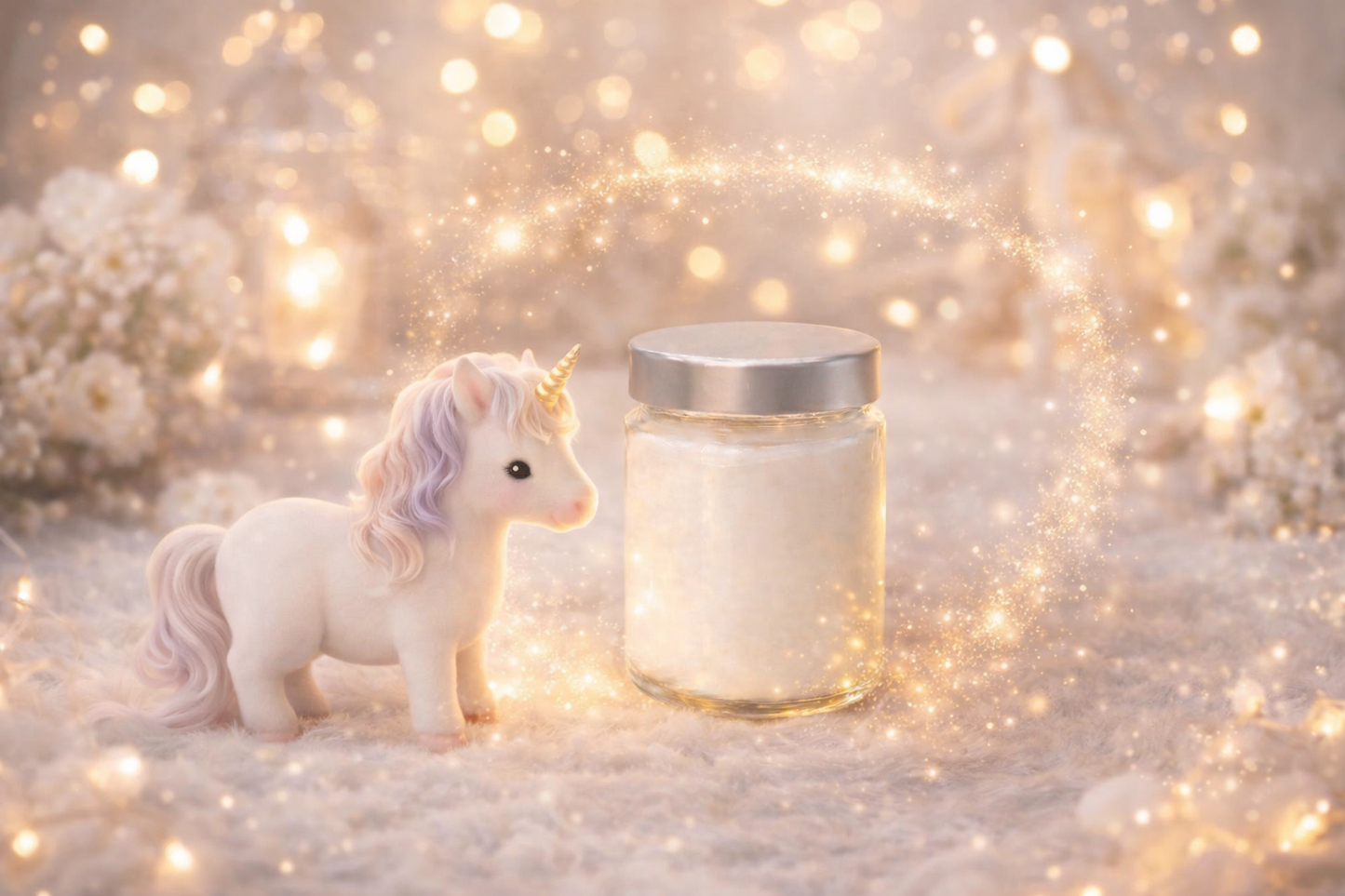 🕯️ Bougie parfumée classique - Licorne scintillante
