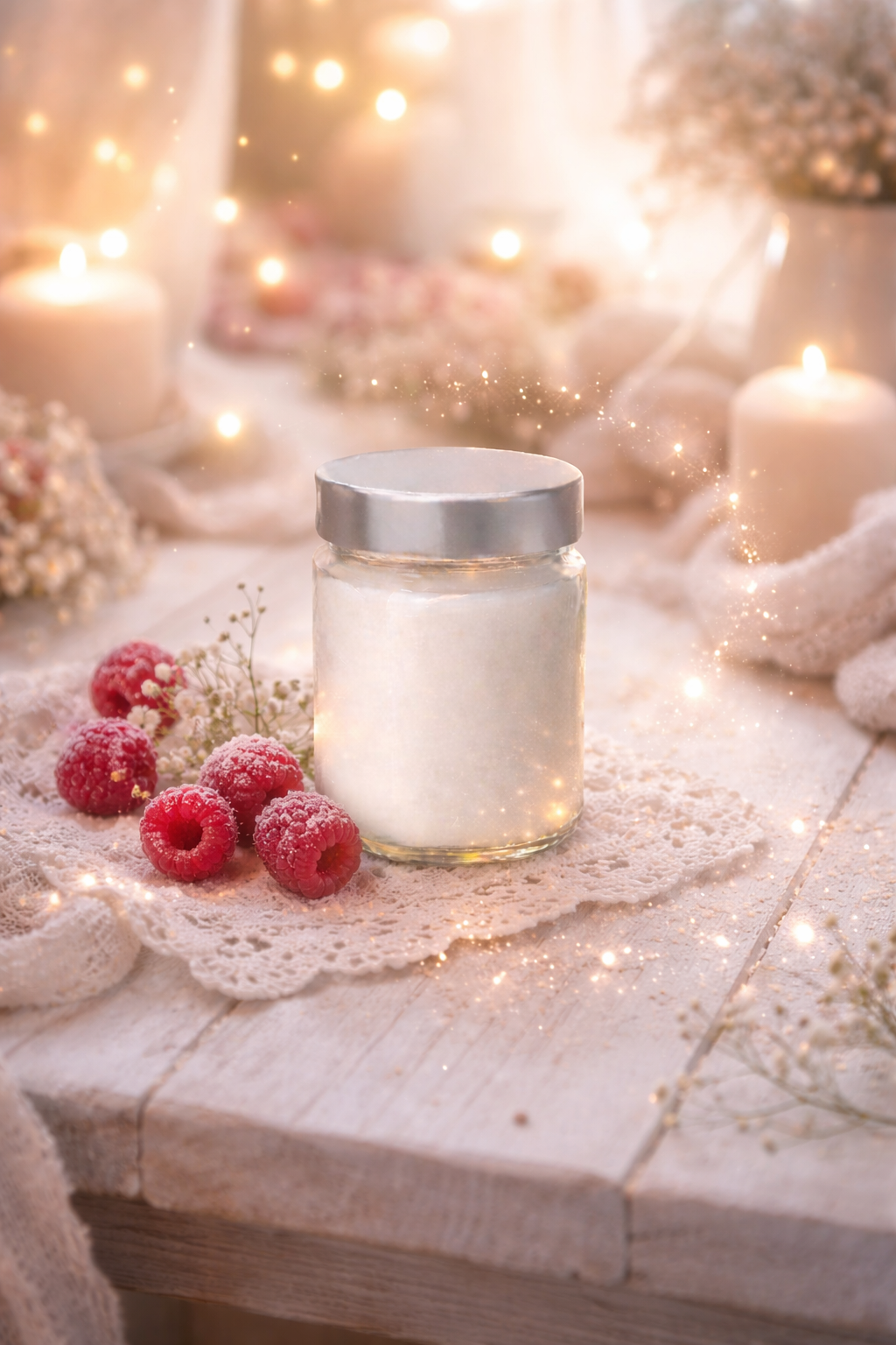 🕯️ Bougie parfumée classique - Framboise