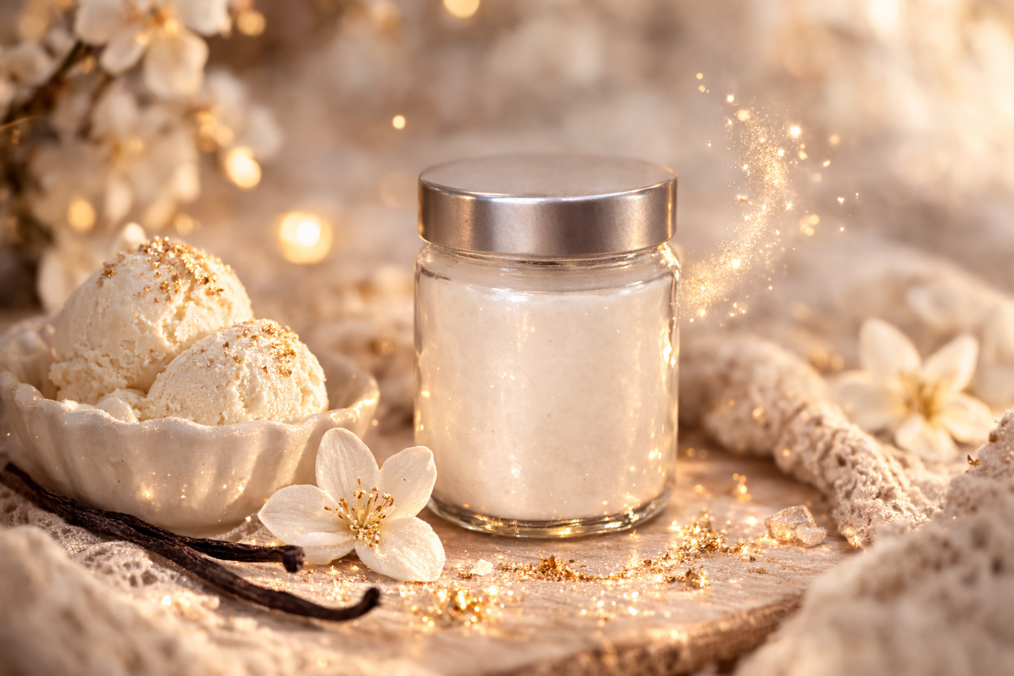 🕯️ Bougie parfumée classique - Glace vanille