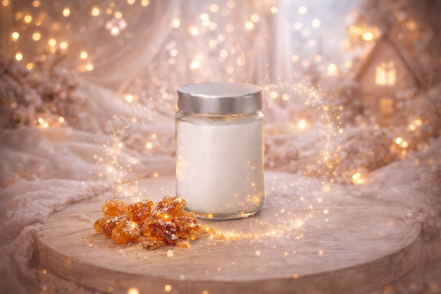 🕯️ Bougie parfumée classique - Ambre boisé
