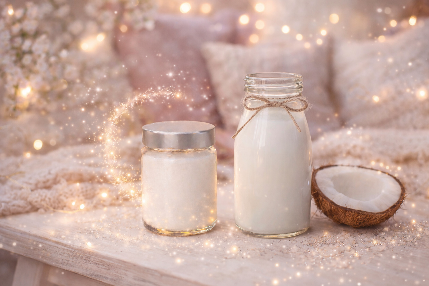 🕯️ Bougie parfumée classique - Lait de coco