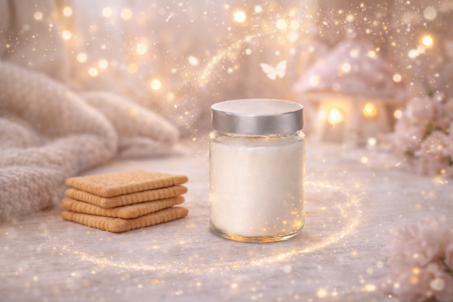 🕯️ Bougie parfumée classique - Petit beurre
