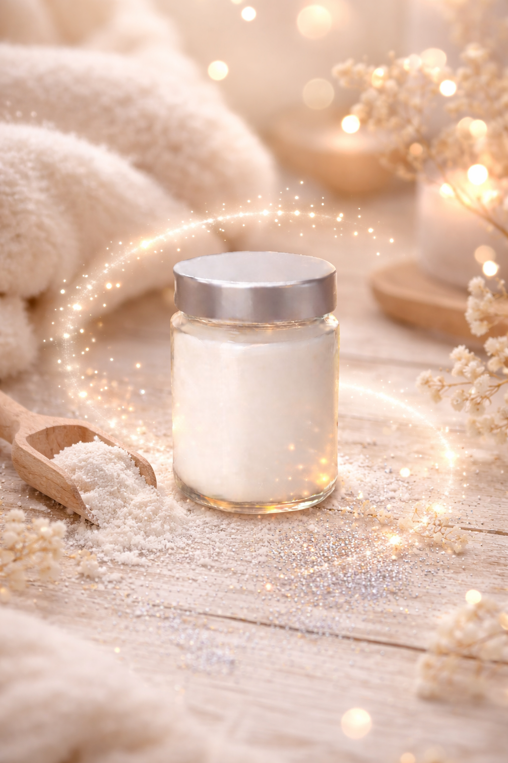 🕯️ Bougie parfumée classique - Talc