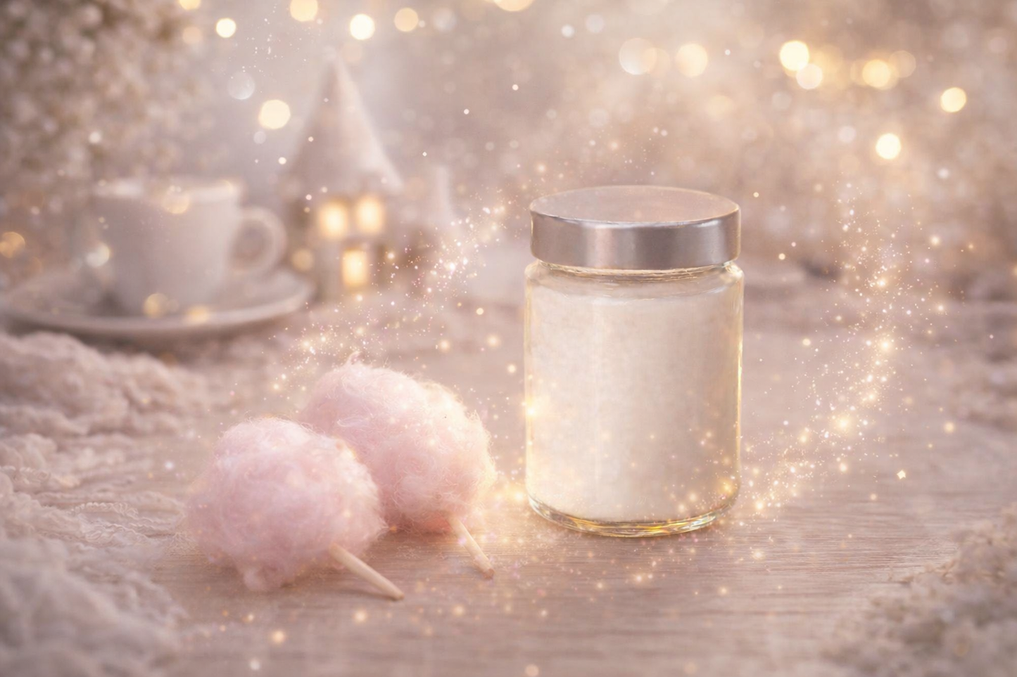🕯️ Bougie parfumée classique - Barbe à papa