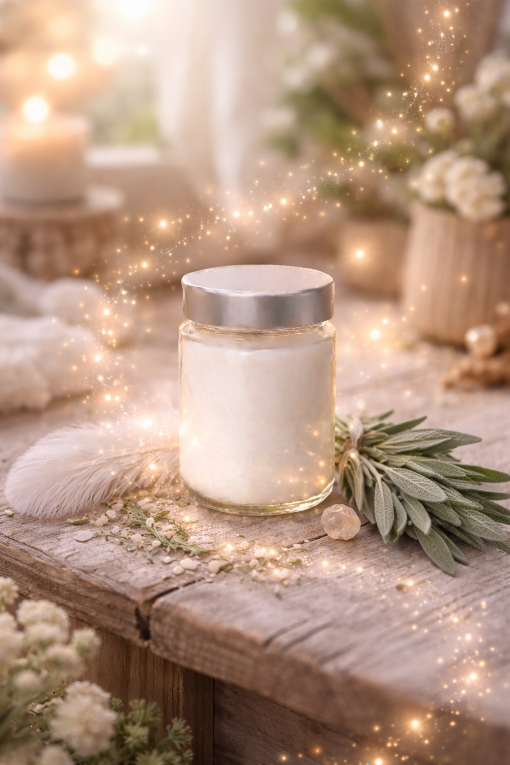 🕯️ Bougie parfumée classique - Sauge