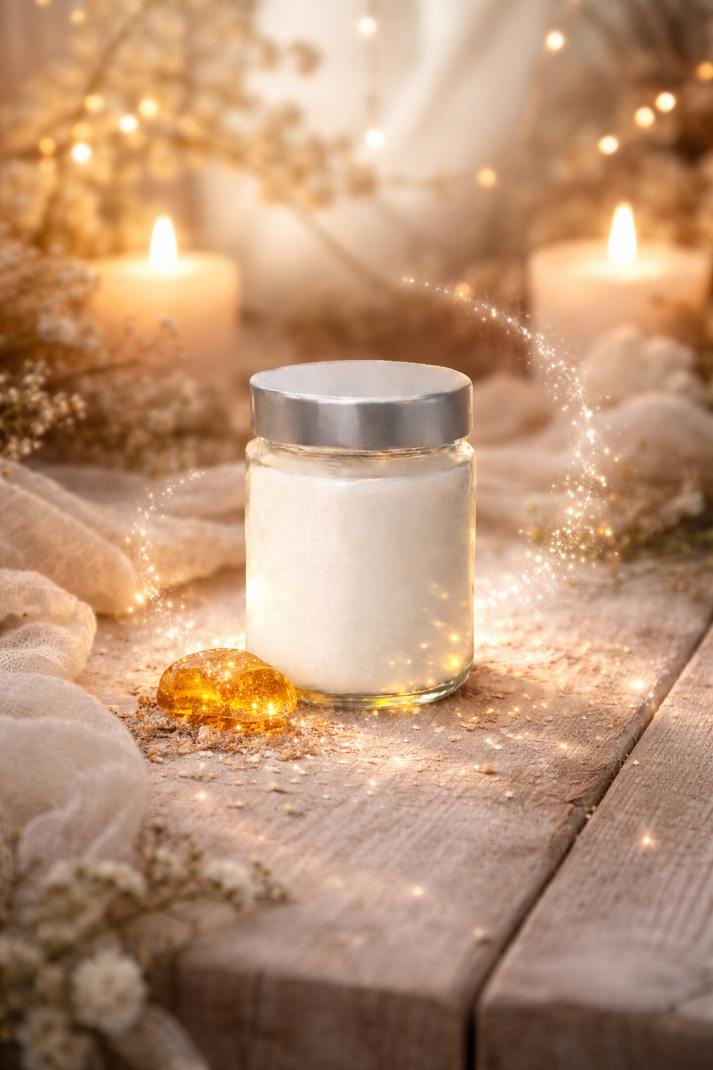 🕯️ Bougie parfumée classique - Ambre gris