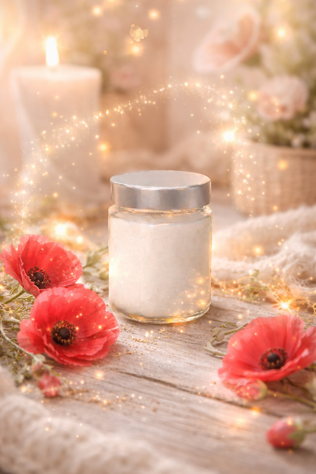 🕯️ Bougie parfumée classique - Coquelicot