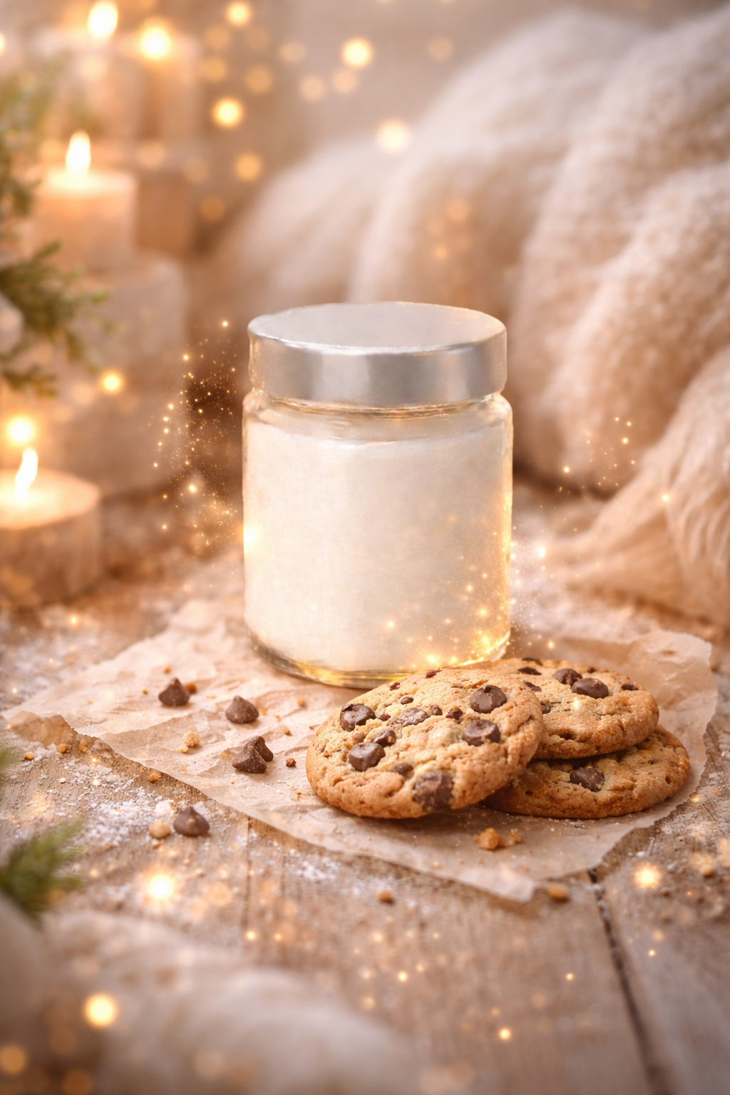 🕯️ Bougie parfumée classique - Cookie chocolat
